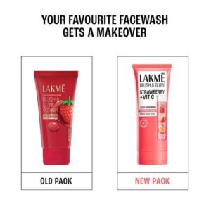Lakme Strawberry & Vit C Serum Face Wash 50g